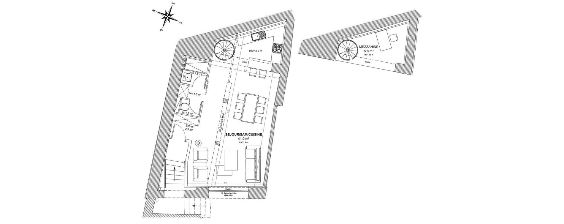 Appartement T1 de 54,10 m2 &agrave; Saint-&Eacute;milion Centre