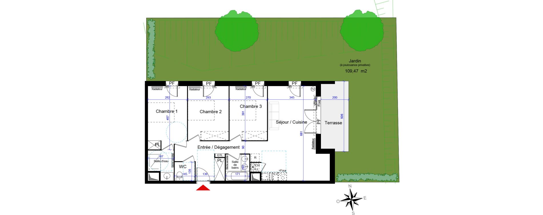 Appartement T4 de 80,92 m2 &agrave; Saint-Jean-D'Illac Centre