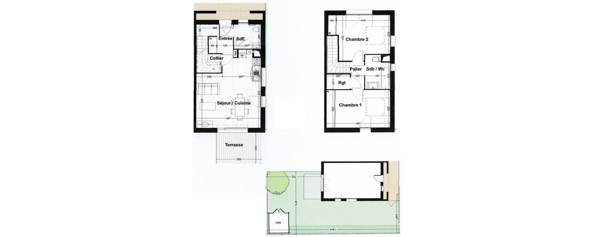 Maison T3 de 74,59 m2 &agrave; Saint-Jean-D'Illac Centre
