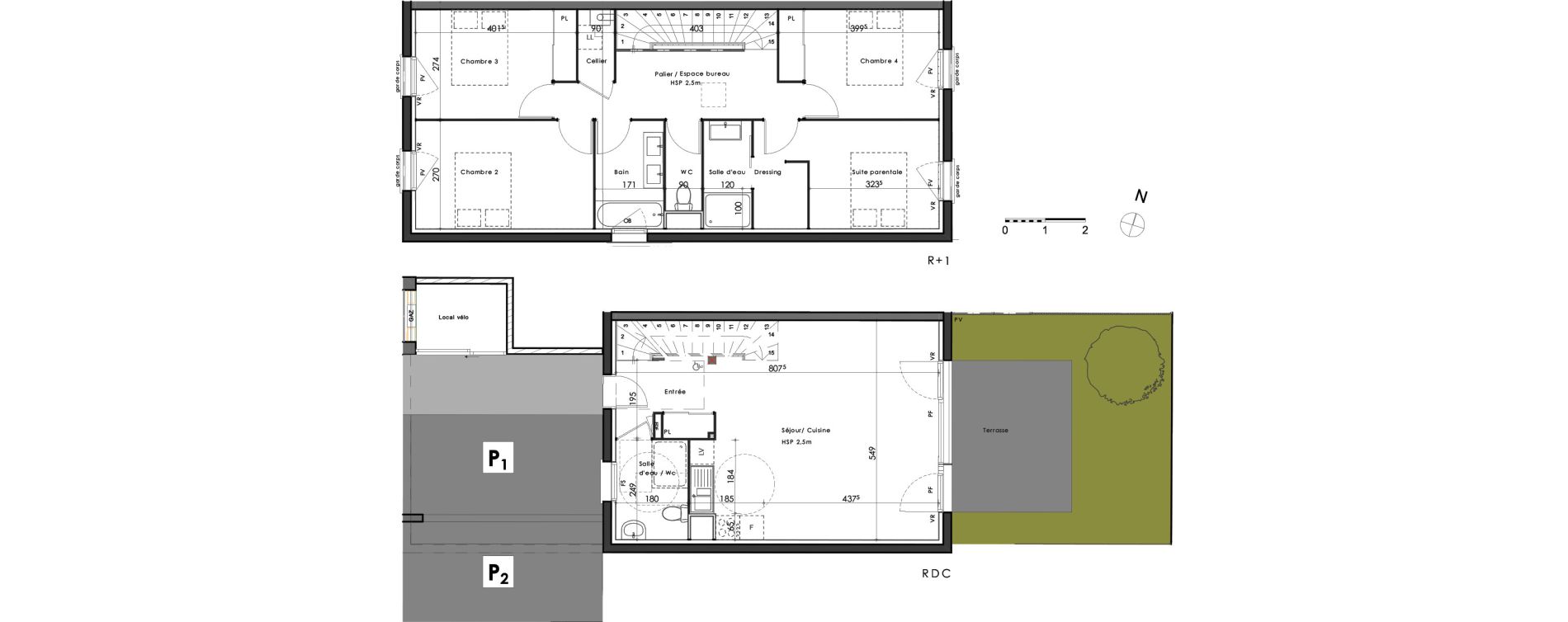 Maison T5 de 106,53 m2 &agrave; Saint-M&eacute;dard-En-Jalles Centre