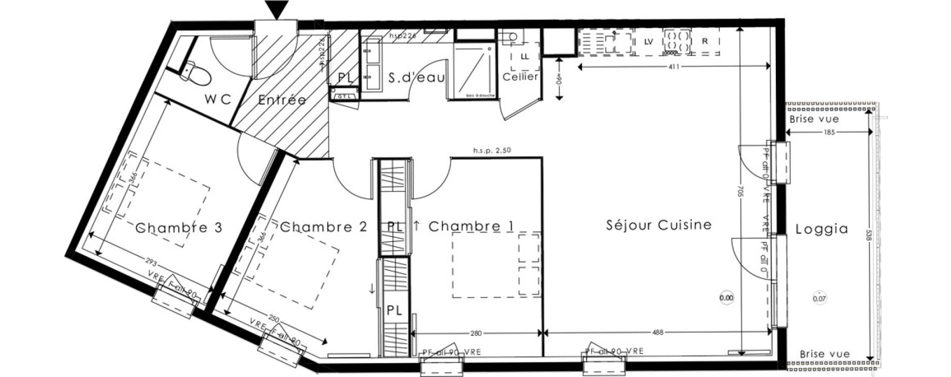 Appartement T4 de 89,19 m2 &agrave; Saint-M&eacute;dard-En-Jalles Cerillan