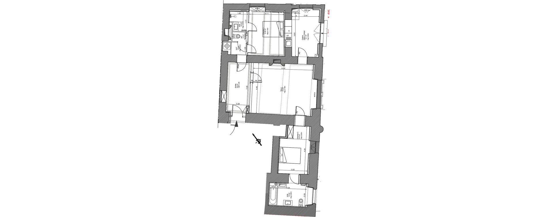 Appartement T3 de 82,00 m2 à Sainte-Eulalie Centre