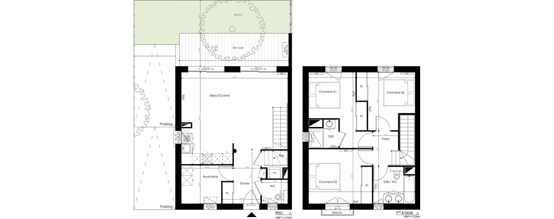 Maison T4 de 92,30 m2 &agrave; Talence Centre