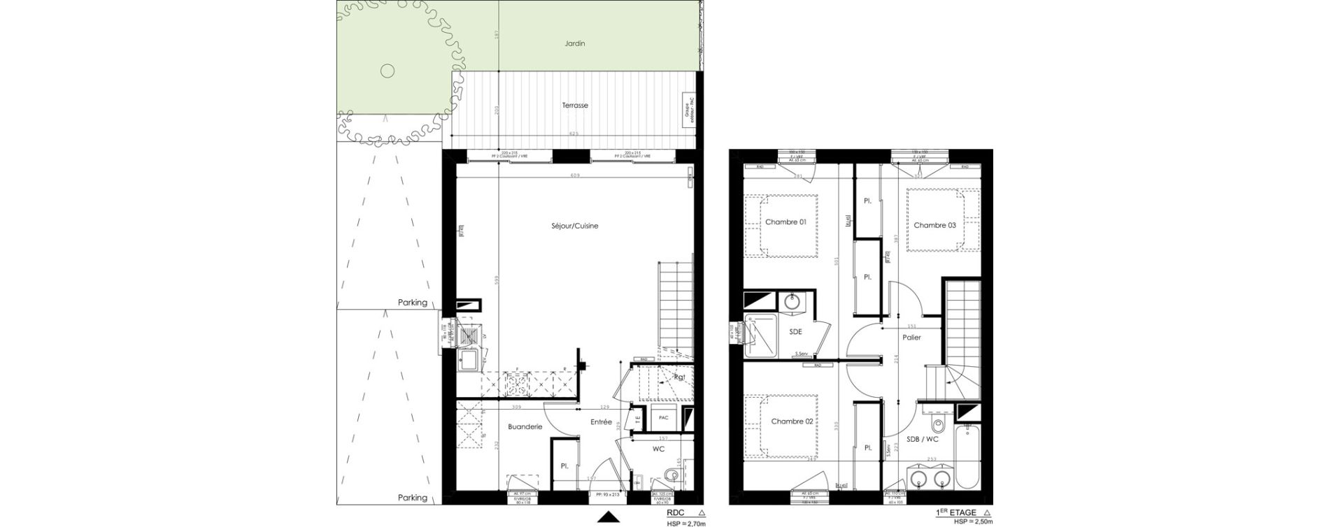 Maison T4 de 92,17 m2 &agrave; Talence Centre