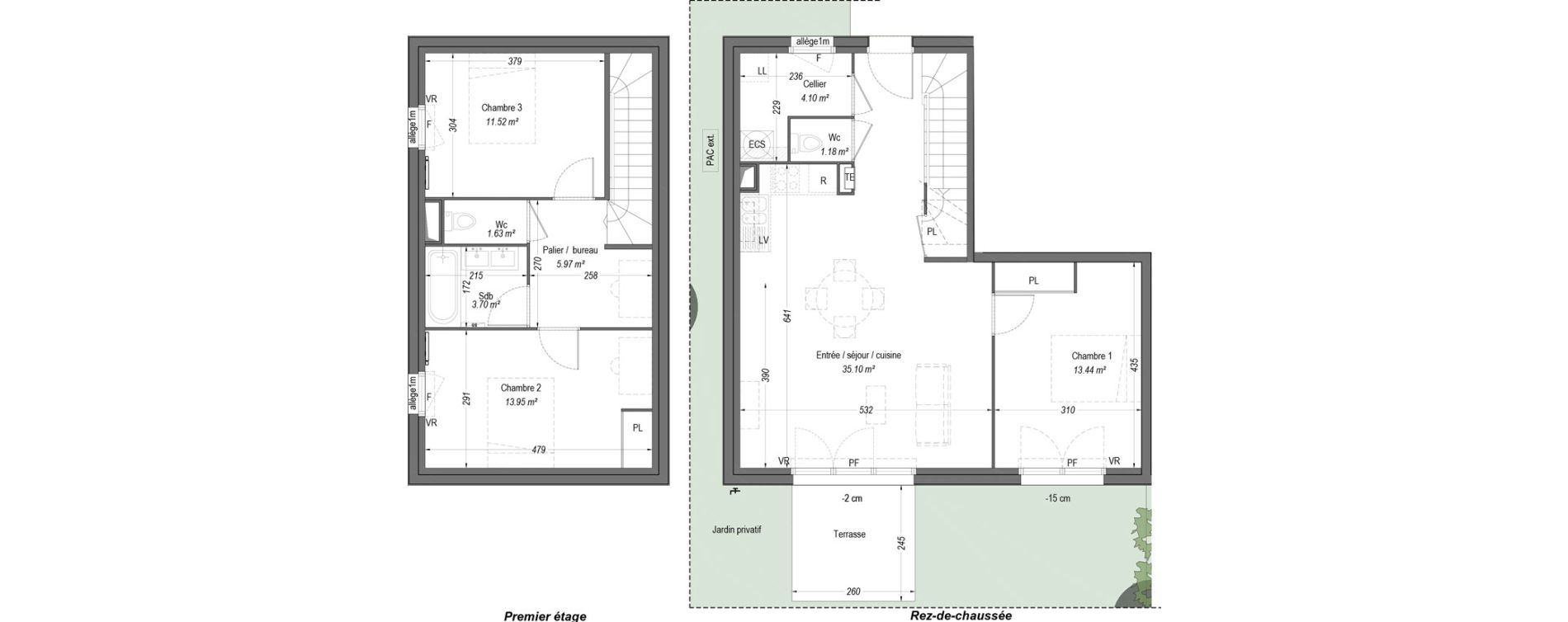 Maison T4 de 90,59 m2 &agrave; Villenave-D'Ornon Cl&eacute;menceau - pontac - sallegourde - pont langon