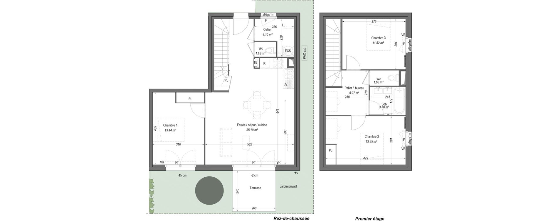 Maison T4 de 90,59 m2 &agrave; Villenave-D'Ornon Cl&eacute;menceau - pontac - sallegourde - pont langon