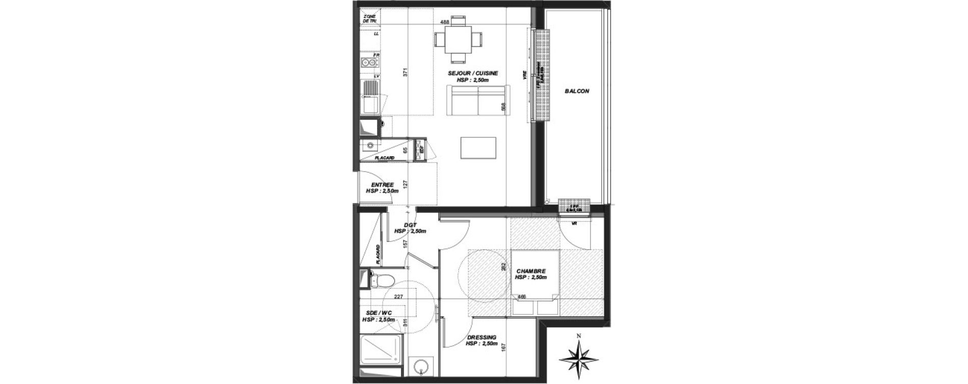 Appartement T2 de 55,55 m2 &agrave; Villenave-D'Ornon Villenave d ornon chambery