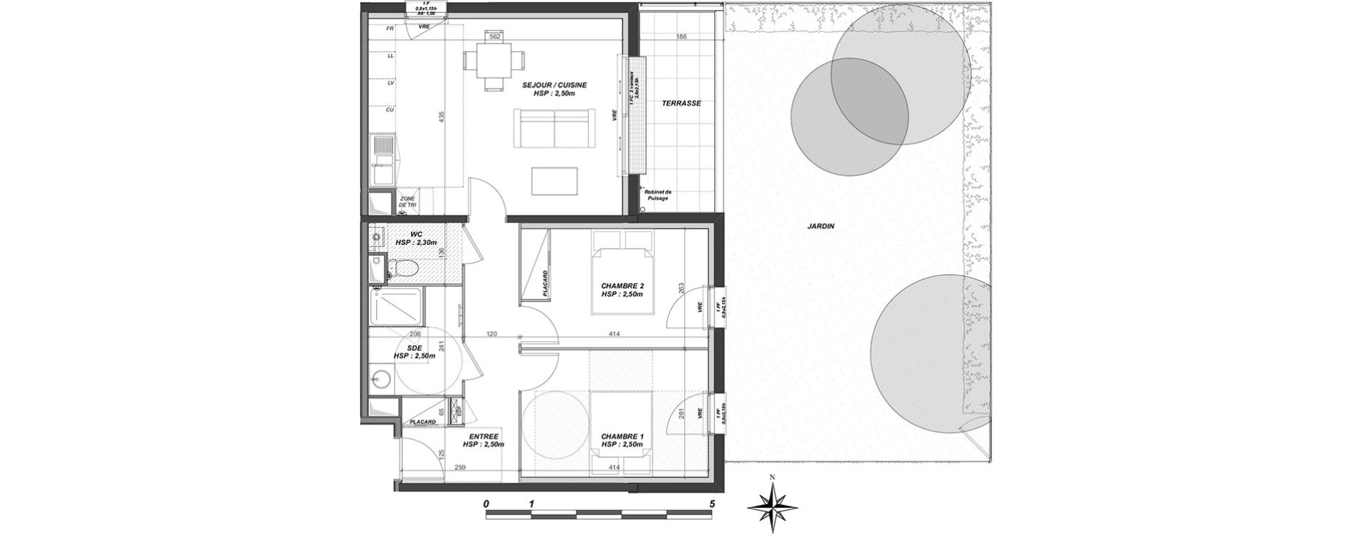 Appartement T3 de 64,67 m2 &agrave; Villenave-D'Ornon Villenave d ornon chambery