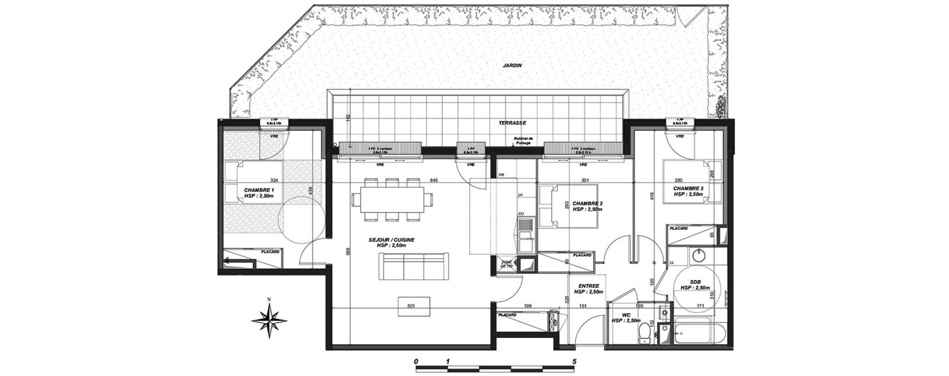 Appartement T4 de 87,53 m2 &agrave; Villenave-D'Ornon Villenave d ornon chambery