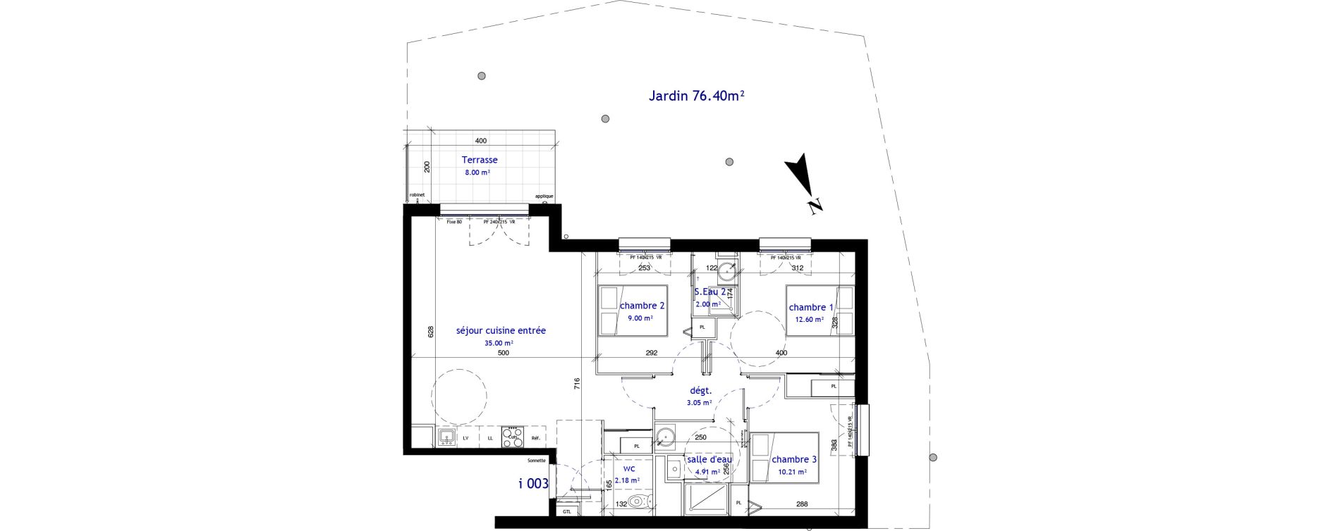 Appartement T4 de 78,95 m2 &agrave; Villenave-D'Ornon Cl&eacute;menceau - pontac - sallegourde - pont langon