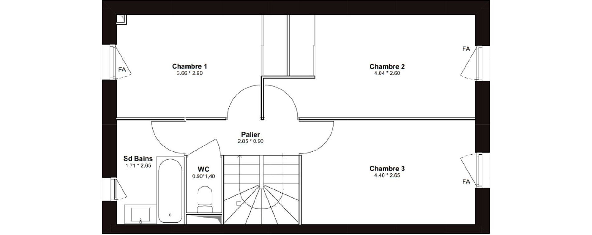 Appartement T4 de 87,80 m2 &agrave; Villenave-D'Ornon Pont de la maye