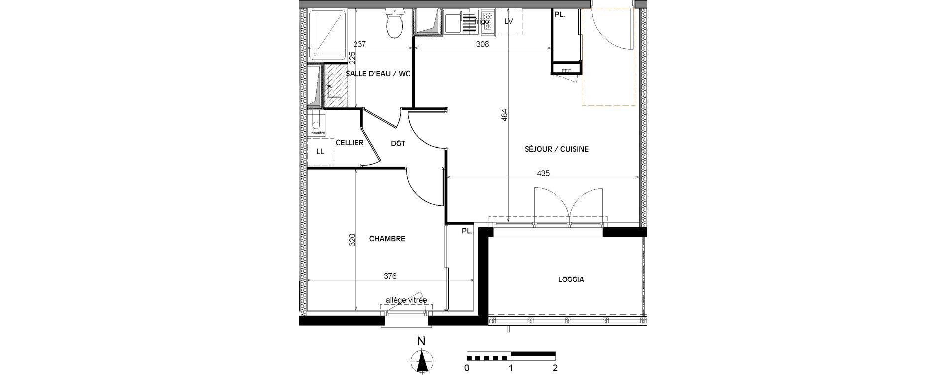 Appartement T2 de 42,15 m2 &agrave; Villenave-D'Ornon Villenave d ornon chambery