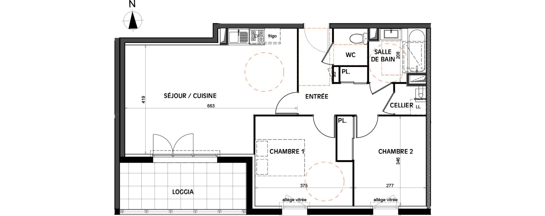 Appartement T3 de 64,70 m2 &agrave; Villenave-D'Ornon Villenave d ornon chambery