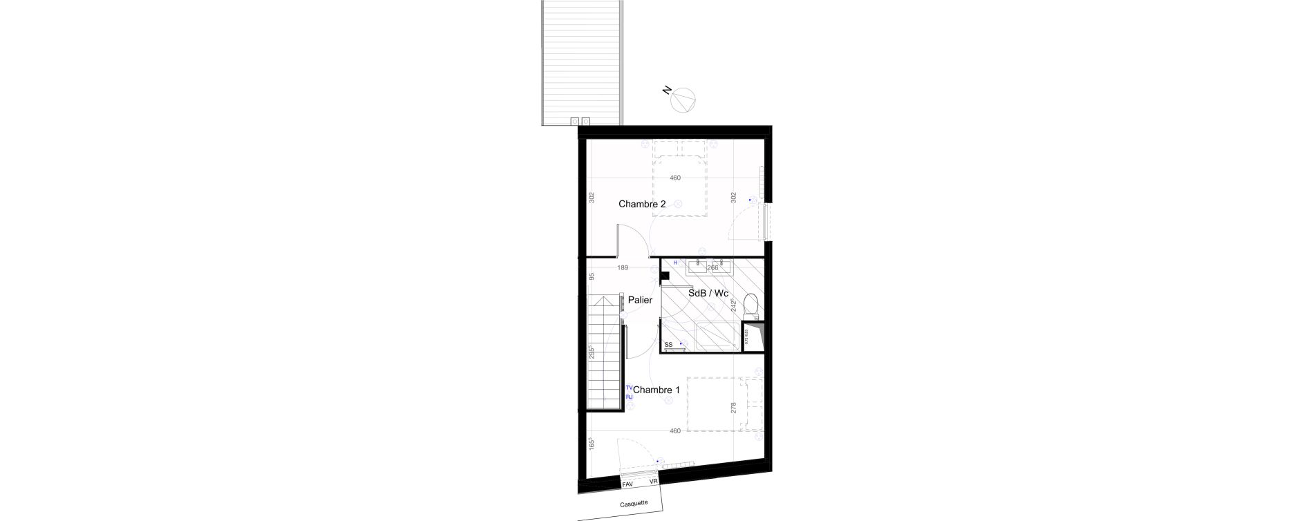 Maison T3 de 70,60 m2 &agrave; Villenave-D'Ornon Cl&eacute;menceau - pontac - sallegourde - pont langon