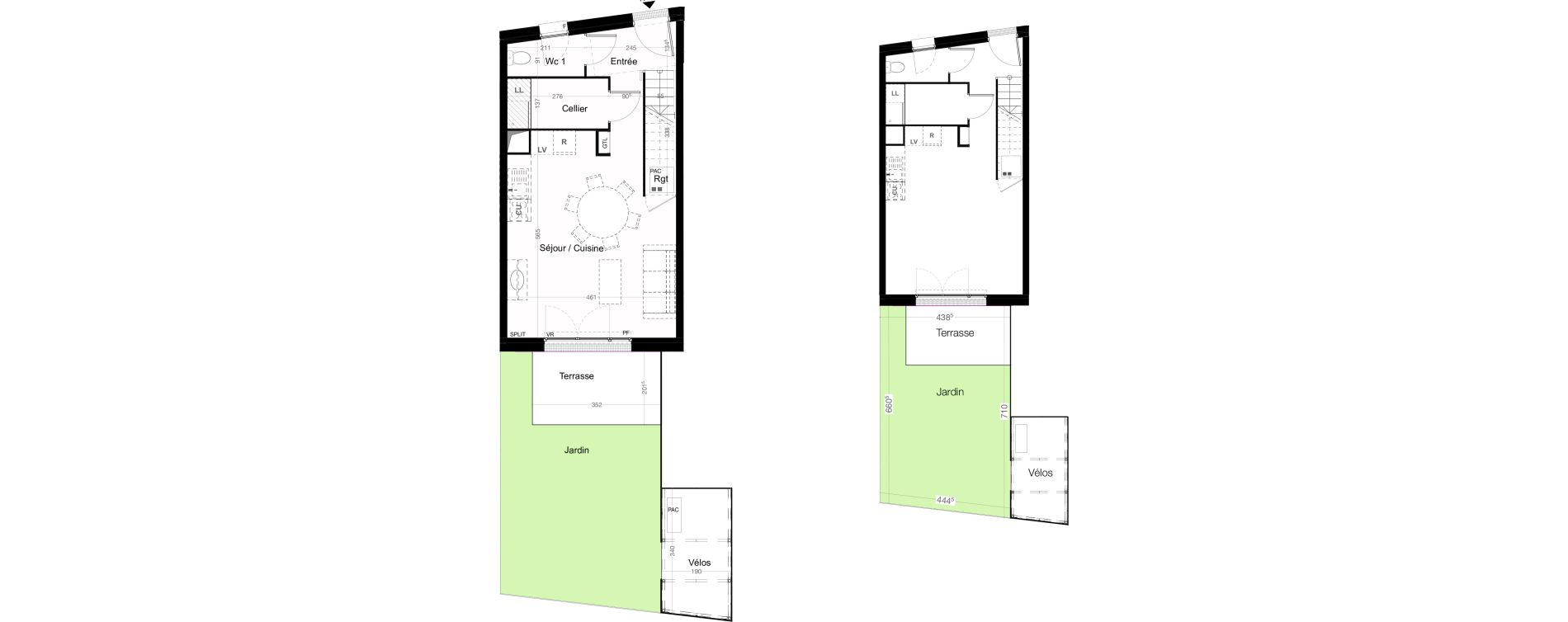 Maison T3 de 69,26 m2 &agrave; Villenave-D'Ornon Cl&eacute;menceau - pontac - sallegourde - pont langon