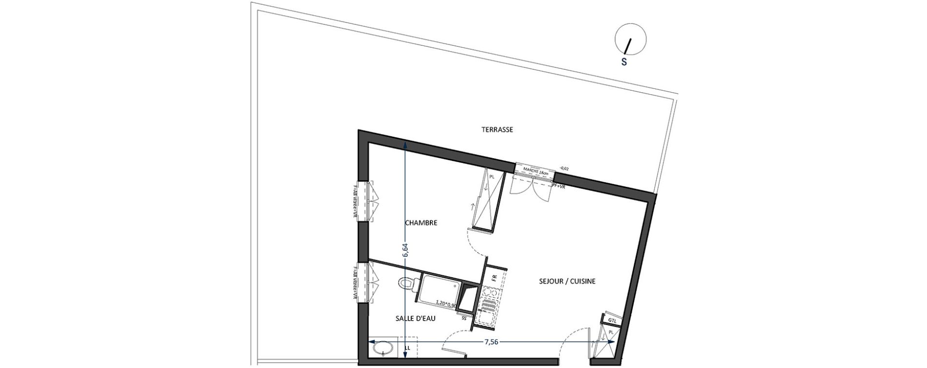 Appartement T2 de 44,00 m2 &agrave; Villenave-D'Ornon Centre