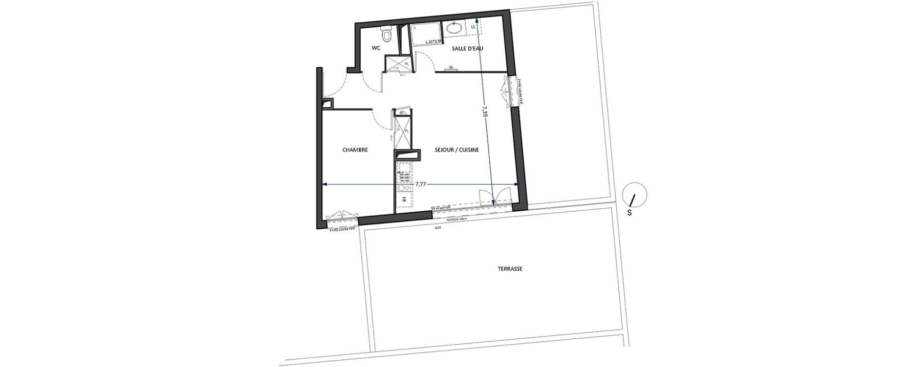 Appartement T2 de 50,00 m2 &agrave; Villenave-D'Ornon Centre
