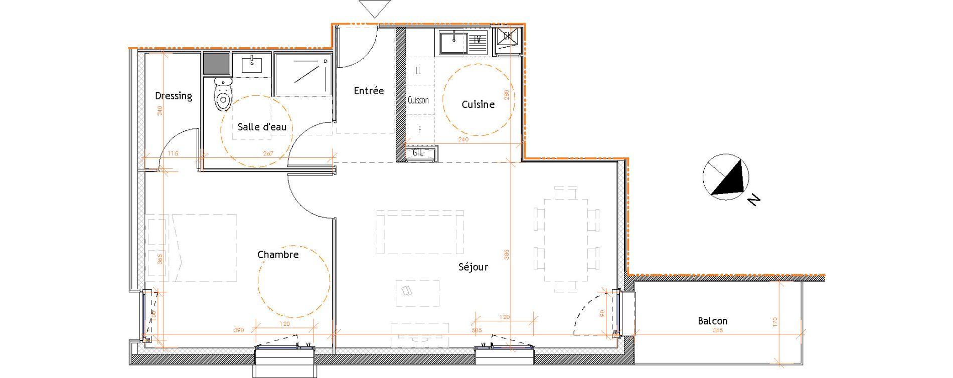Appartement T3 de 55,50 m2 &agrave; Limoges Centre