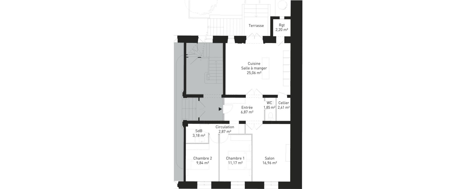 Appartement T3 de 82,41 m2 &agrave; Limoges Centre
