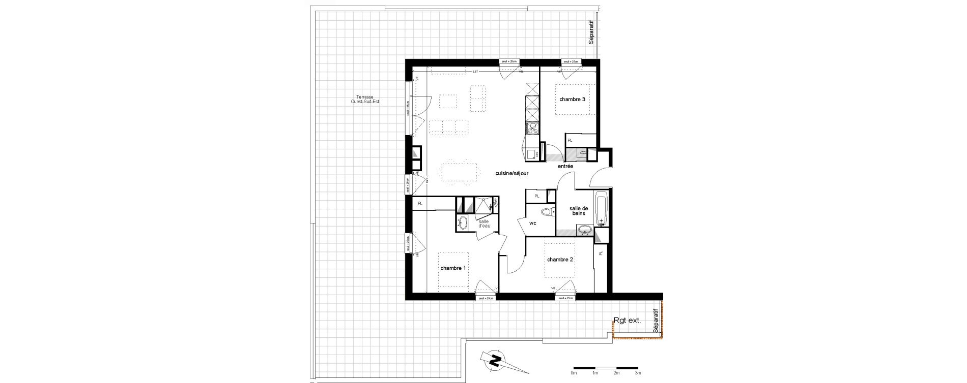 Appartement T4 de 89,79 m2 &agrave; Biscarrosse Lapuyade