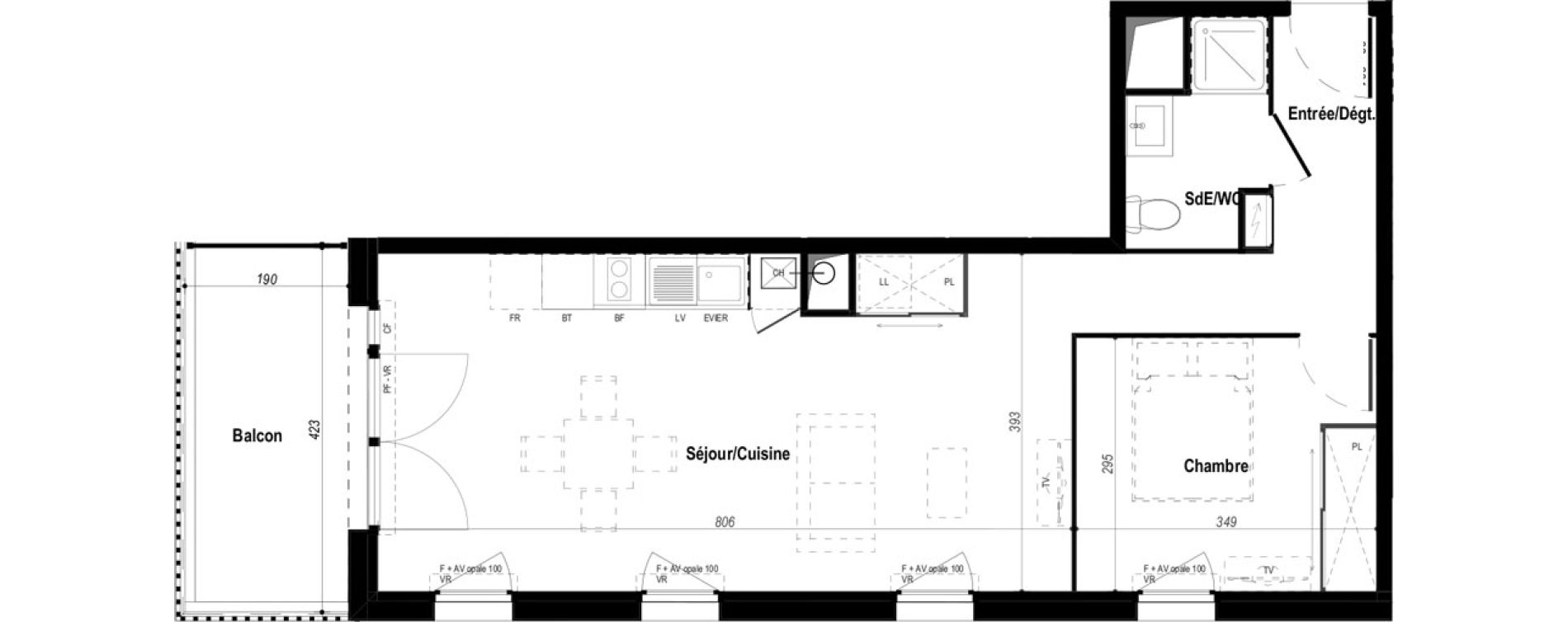 Appartement T2 de 51,64 m2 &agrave; Biscarrosse Bourg