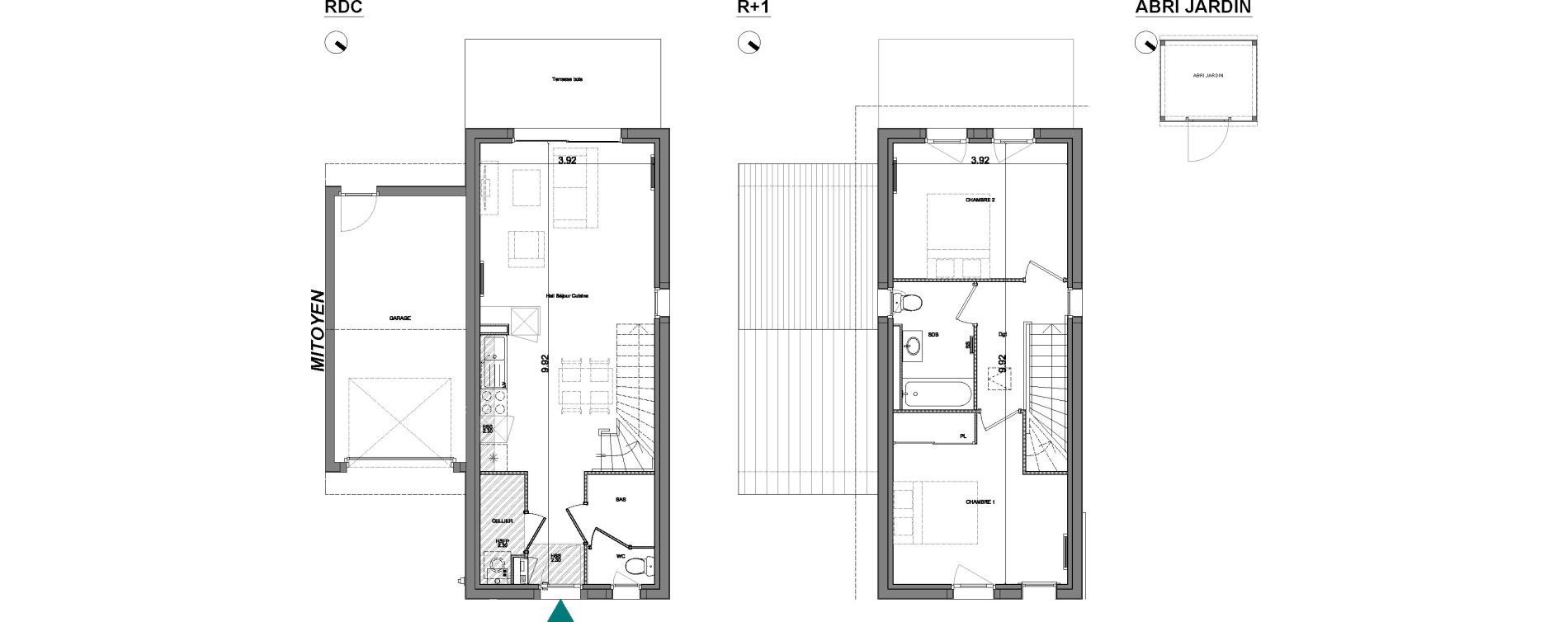 Villa T3 de 70,06 m2 &agrave; Biscarrosse Centre