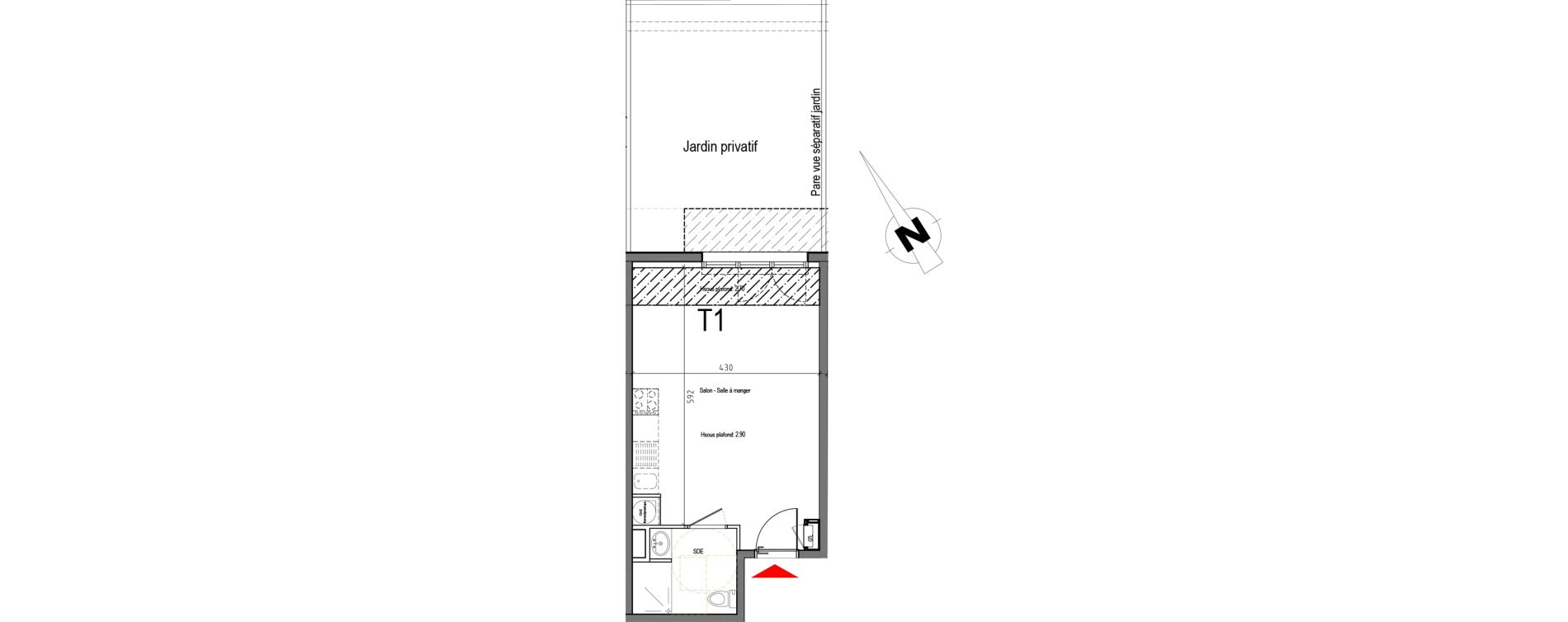 Appartement T1 de 30,61 m2 &agrave; Biscarrosse Biscarrosse plage