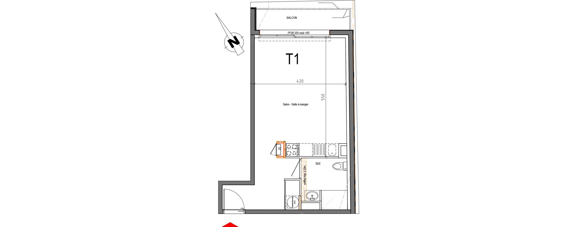 Appartement T1 de 34,15 m2 &agrave; Biscarrosse Biscarrosse plage