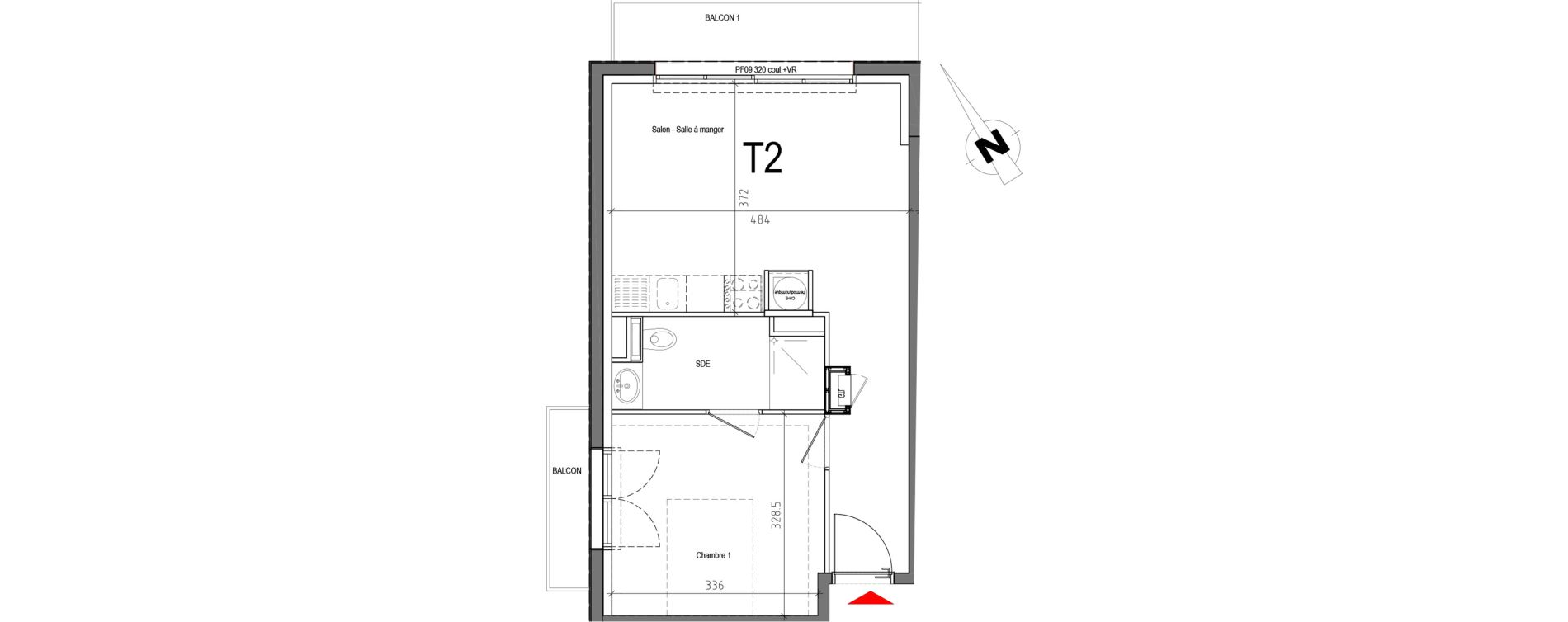 Appartement T2 de 38,94 m2 &agrave; Biscarrosse Biscarrosse plage