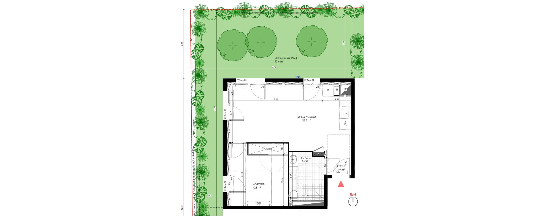 Appartement T2 de 39,80 m2 &agrave; Biscarrosse Biscarrosse plage