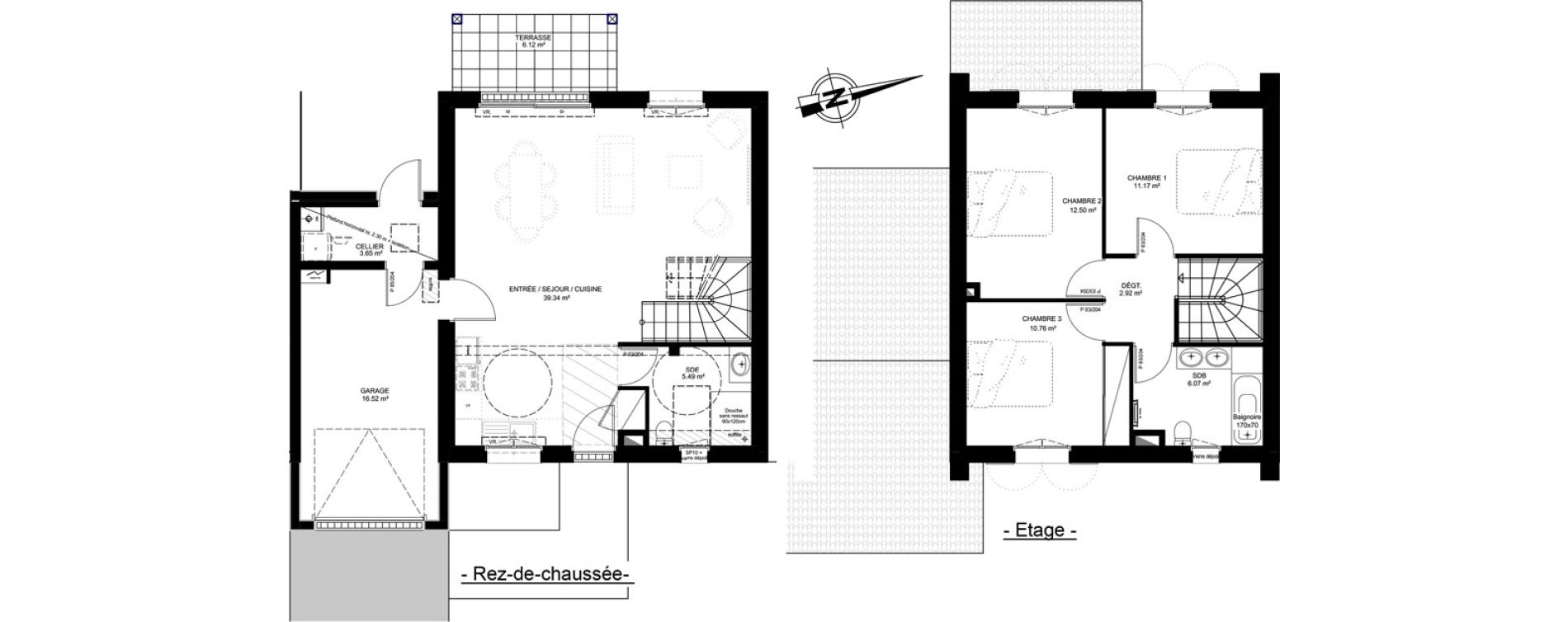 Maison T4 de 91,90 m2 &agrave; Dax Saint-vincent