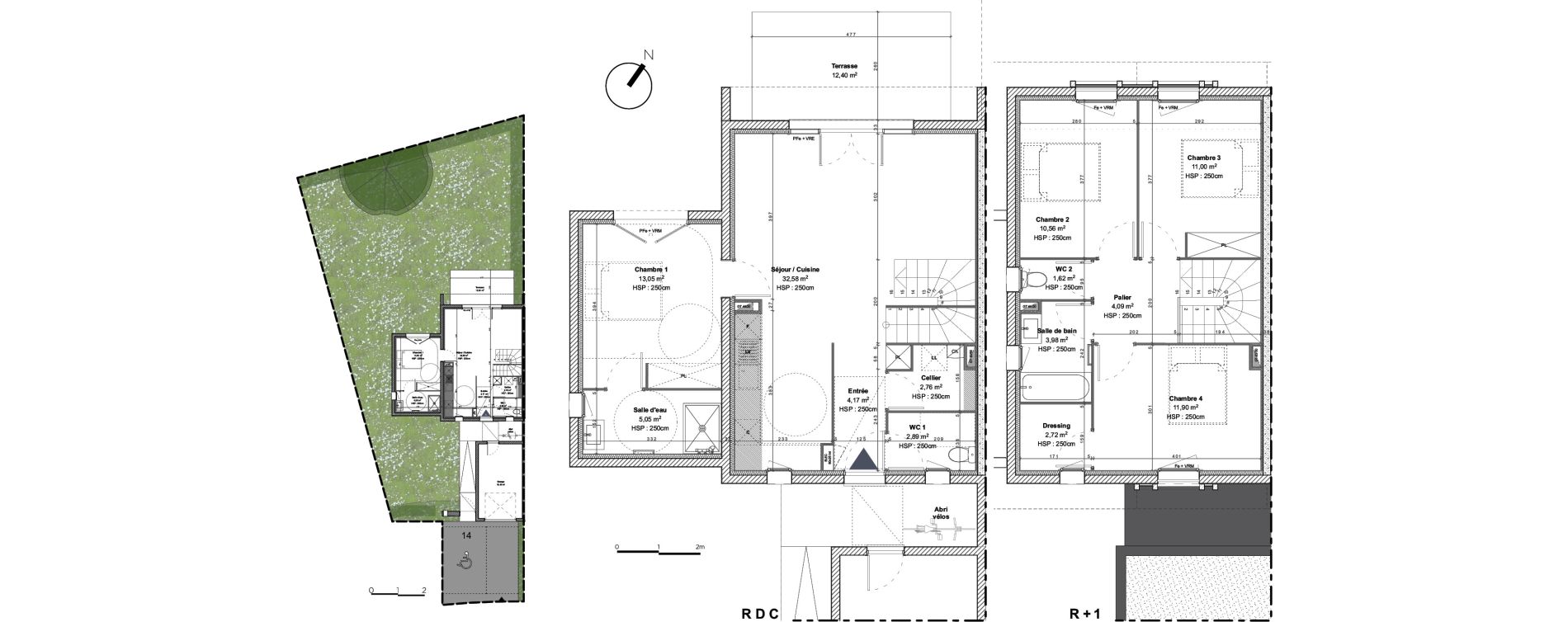 Maison T5 de 106,37 m2 &agrave; Linxe Centre