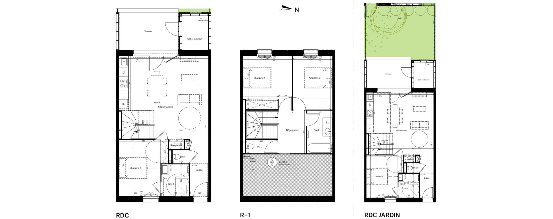 Maison T4 de 85,63 m2 &agrave; Mimizan Centre