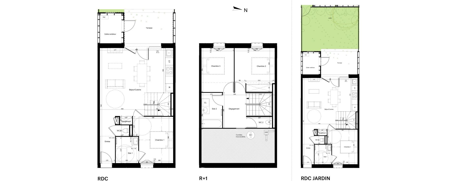 Maison T4 de 85,63 m2 &agrave; Mimizan Centre