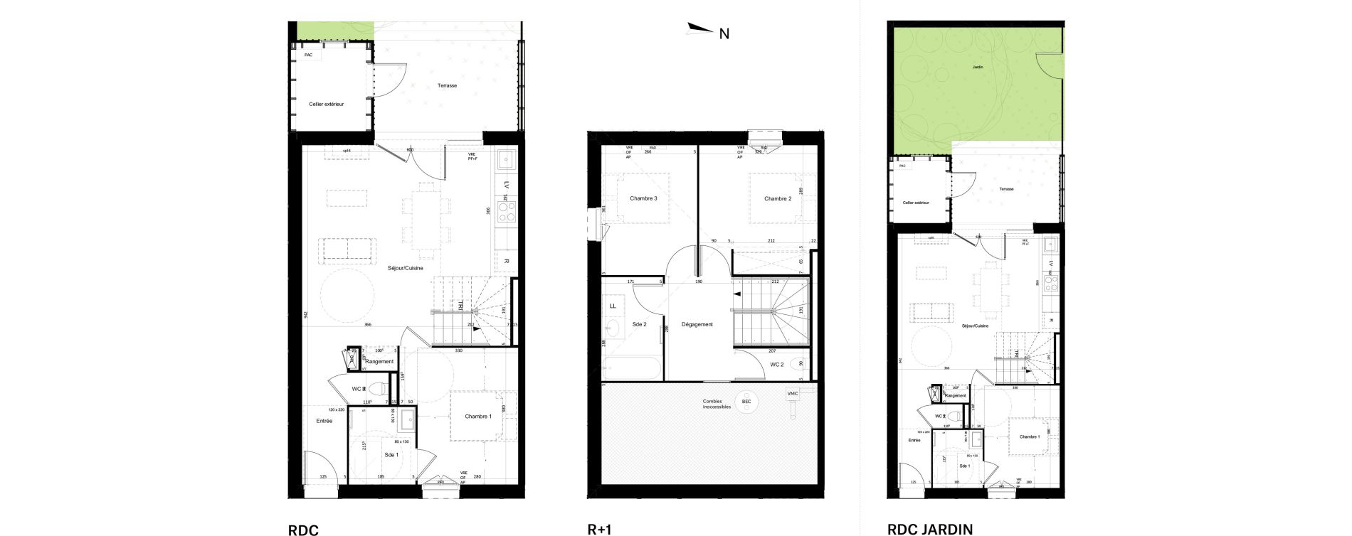 Maison T4 de 85,63 m2 &agrave; Mimizan Centre