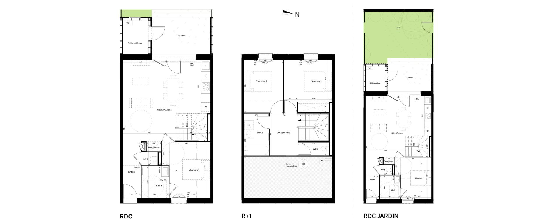 Maison T4 de 85,63 m2 &agrave; Mimizan Centre