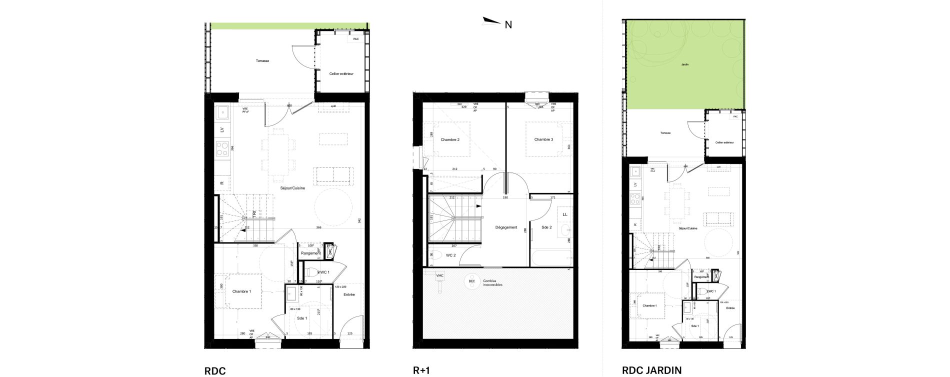 Maison T4 de 85,63 m2 &agrave; Mimizan Centre