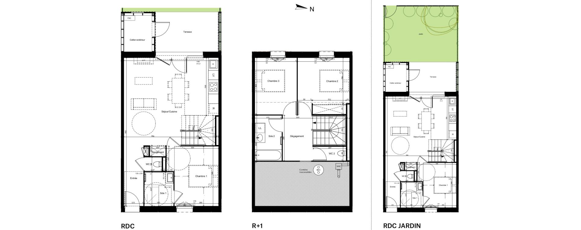 Maison T4 de 85,63 m2 &agrave; Mimizan Centre