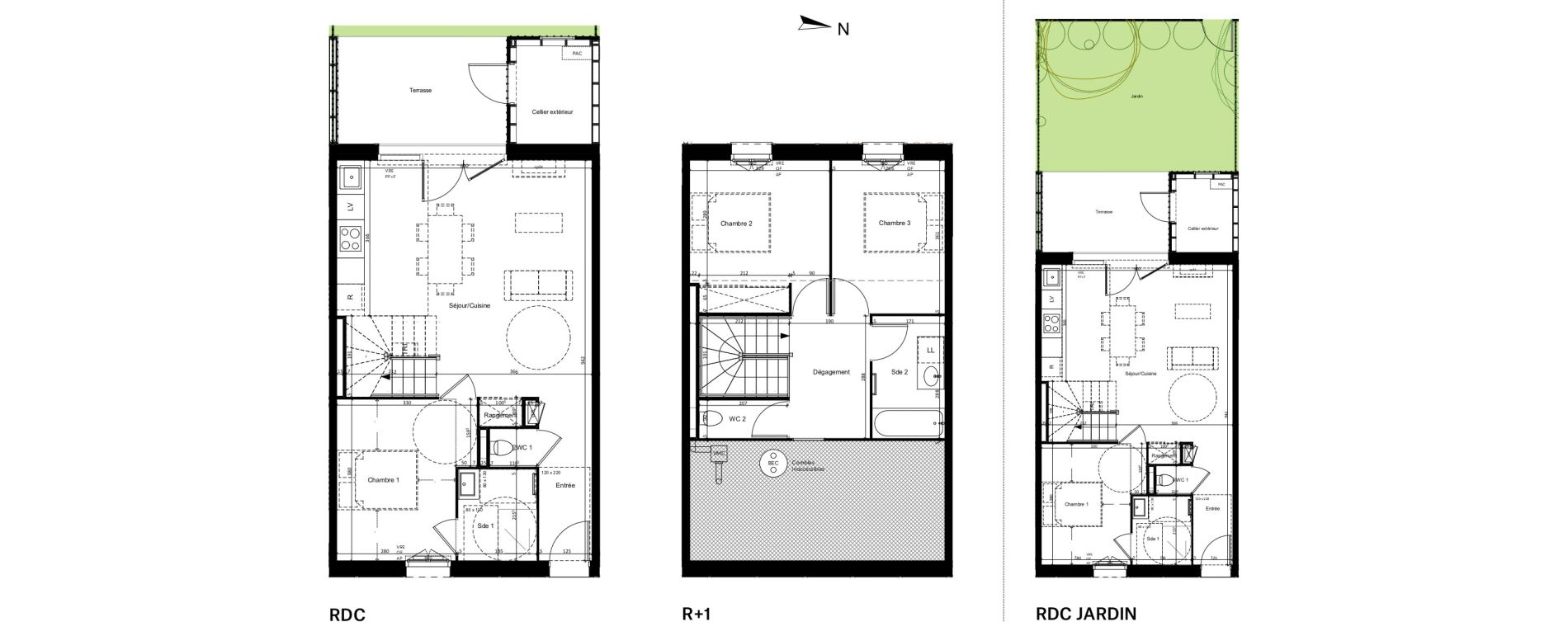 Maison T4 de 85,63 m2 &agrave; Mimizan Centre