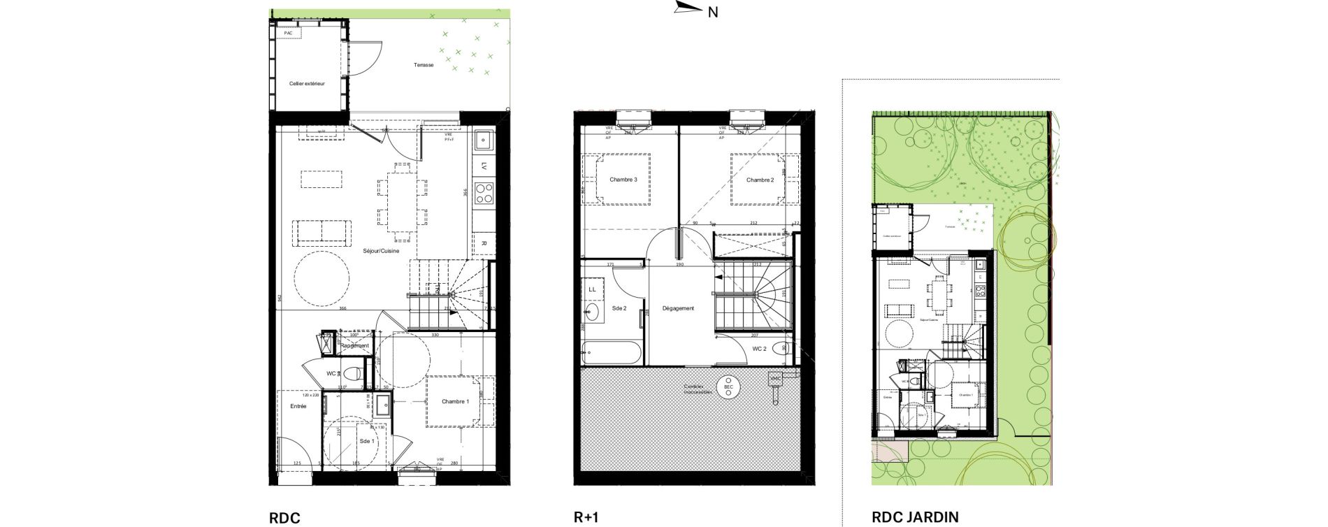 Maison T4 de 85,63 m2 &agrave; Mimizan Centre