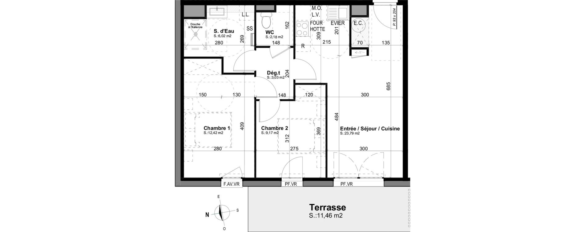 Appartement T3 de 56,61 m2 &agrave; Mimizan Mimizan plage
