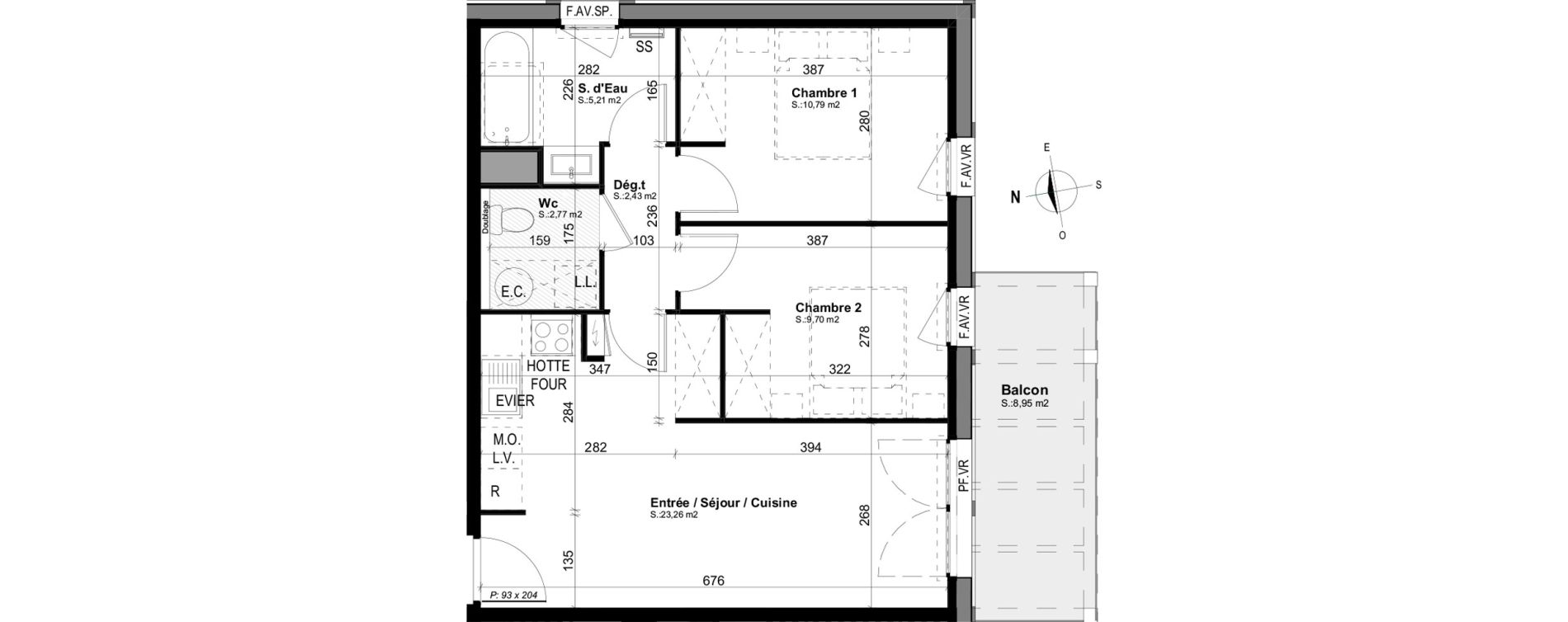Appartement T3 de 54,16 m2 &agrave; Mimizan Mimizan plage