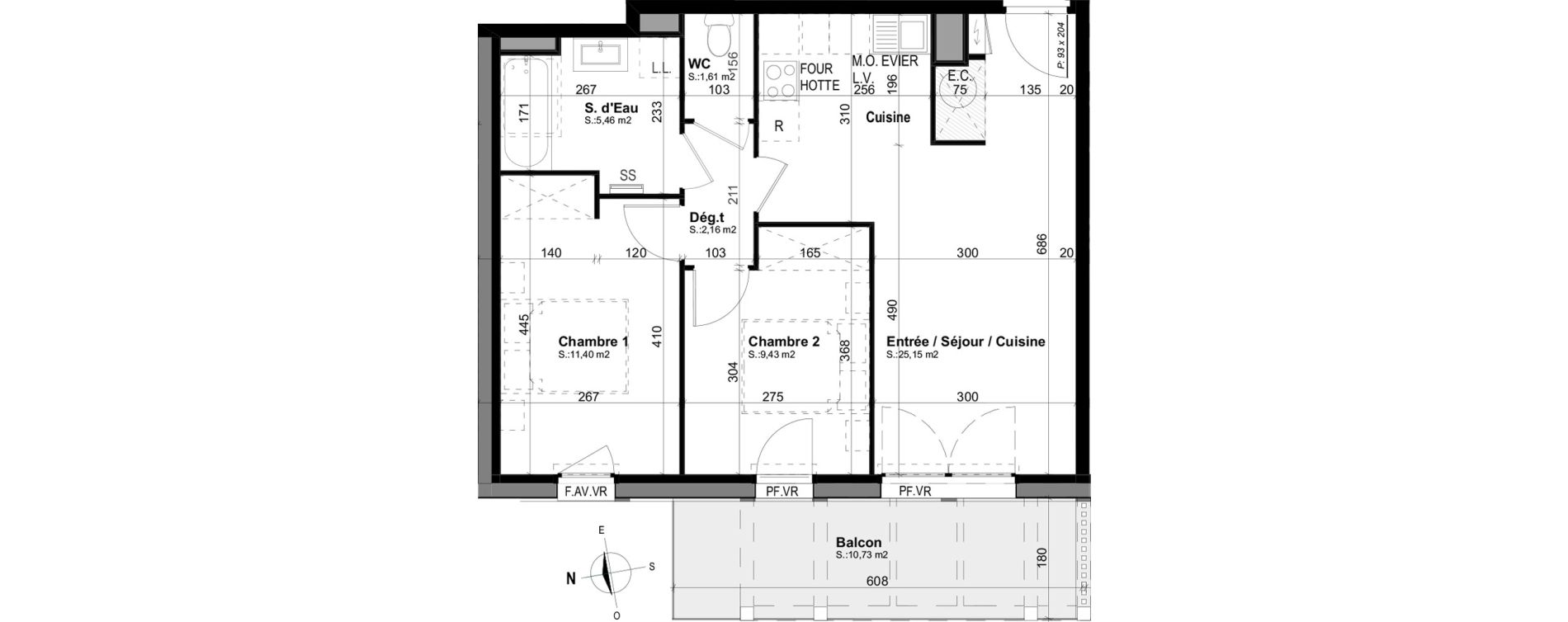 Appartement T3 de 55,21 m2 &agrave; Mimizan Mimizan plage