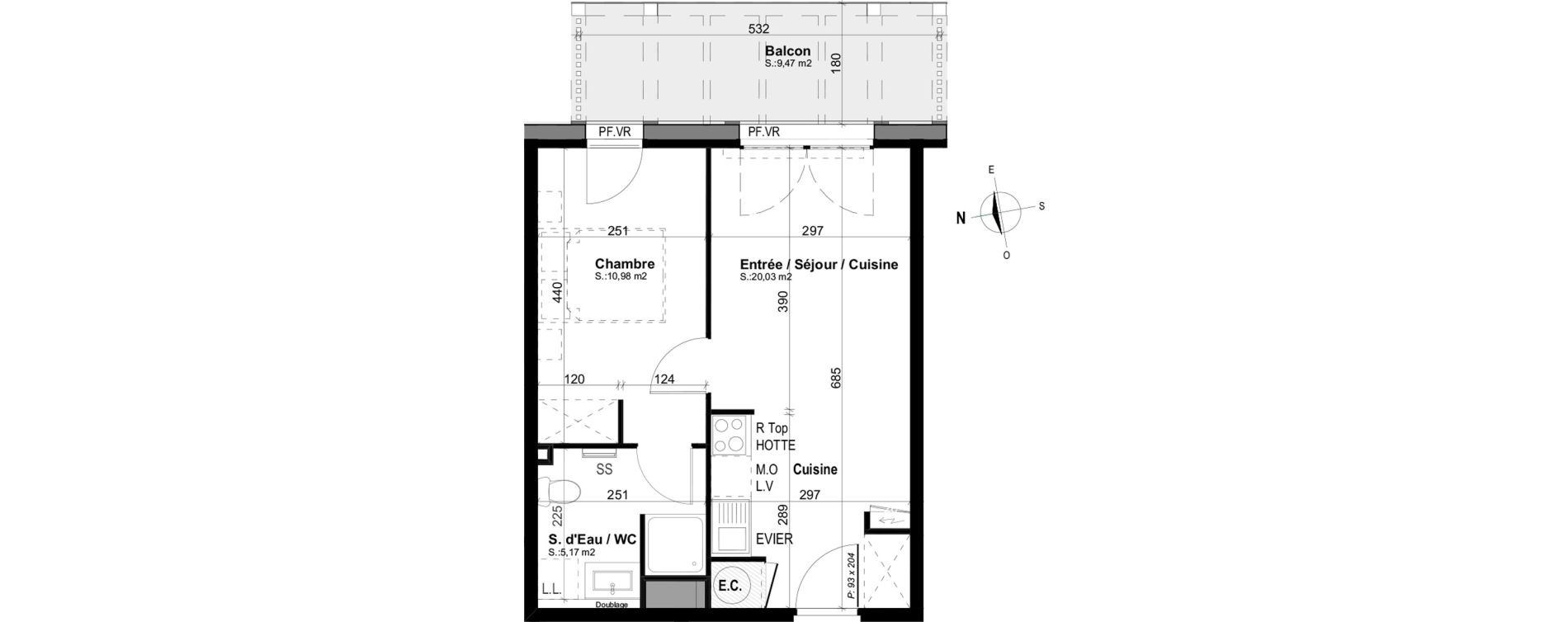 Appartement T2 de 36,18 m2 &agrave; Mimizan Mimizan plage