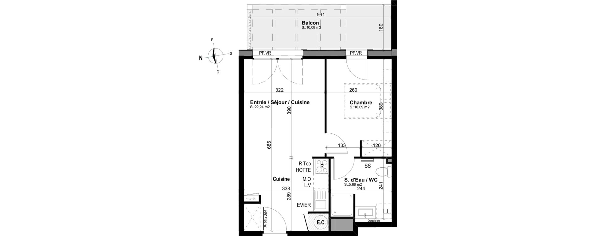 Appartement T2 de 38,01 m2 &agrave; Mimizan Mimizan plage