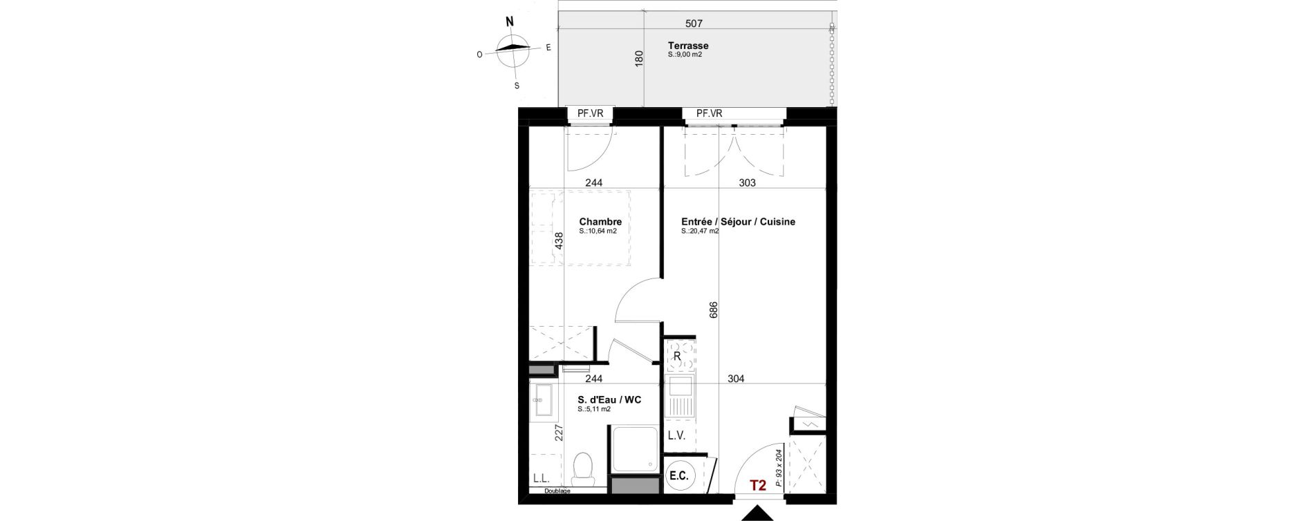 Appartement T2 de 36,22 m2 &agrave; Mimizan Mimizan plage