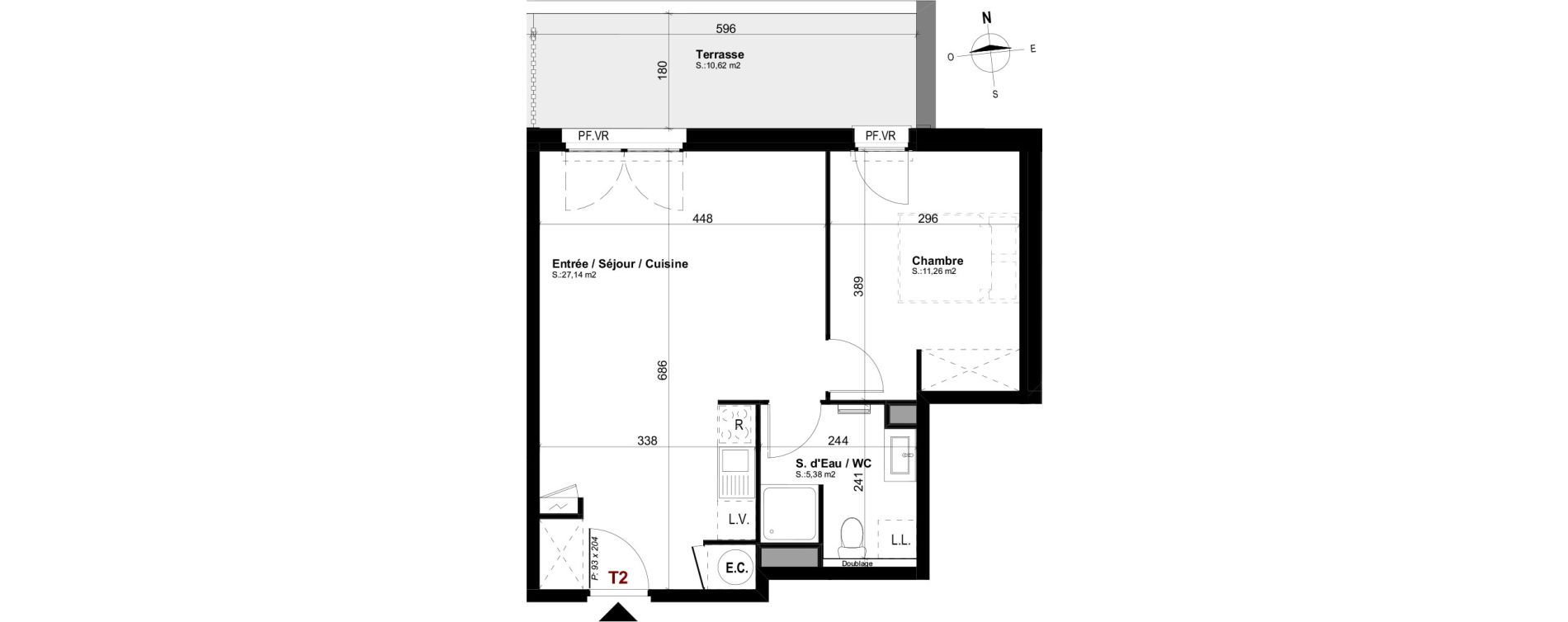 Appartement T2 de 43,78 m2 à Mimizan Mimizan plage