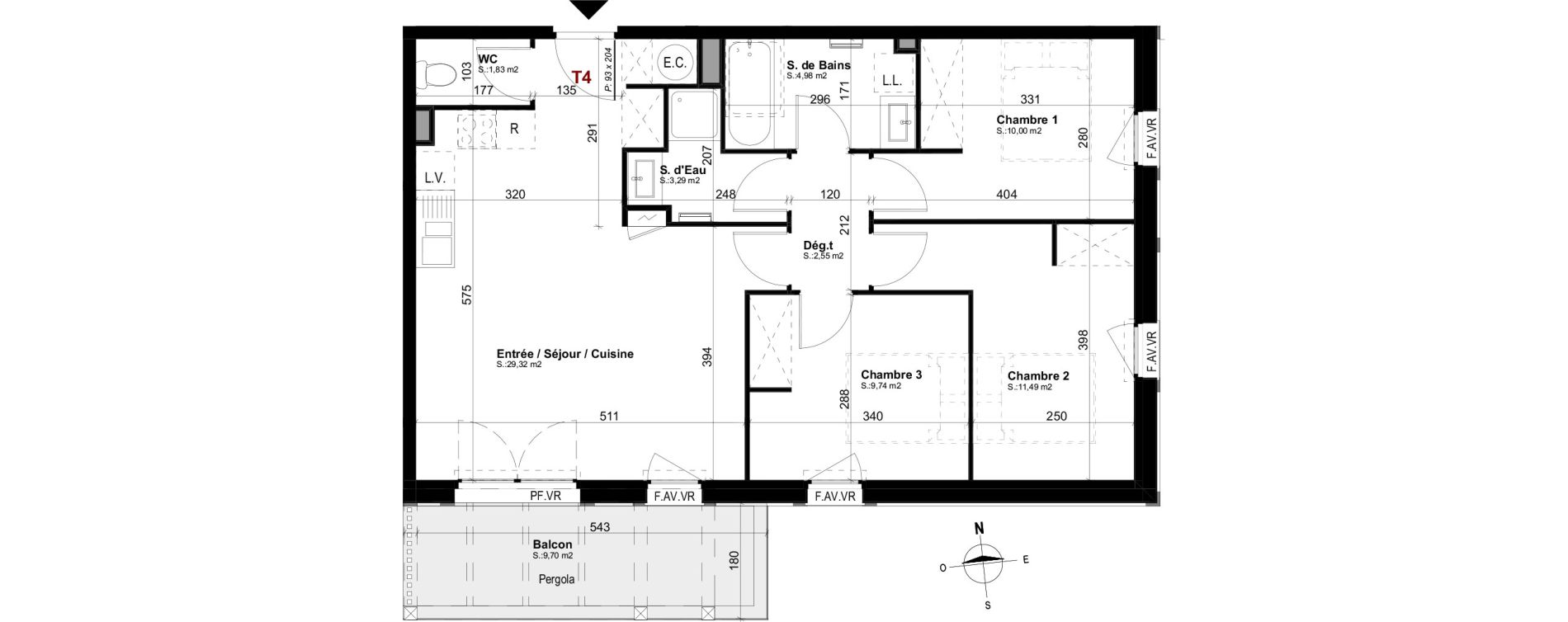 Appartement T4 de 73,20 m2 &agrave; Mimizan Mimizan plage