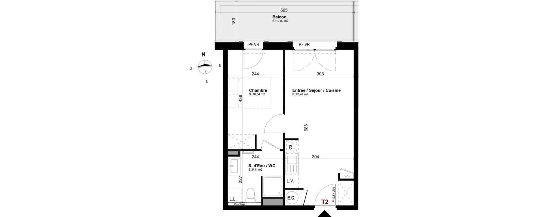 Appartement T2 de 36,22 m2 &agrave; Mimizan Mimizan plage