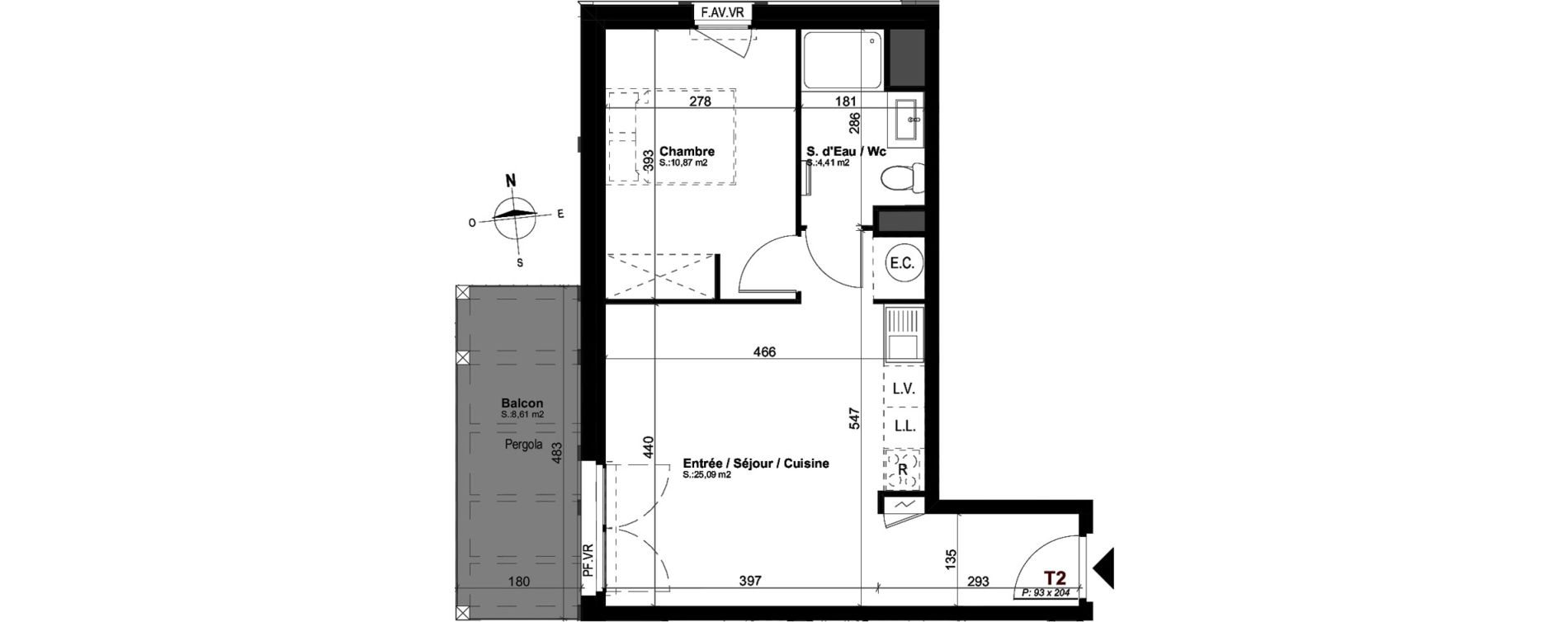 Appartement T2 de 48,98 m2 &agrave; Mimizan Mimizan plage
